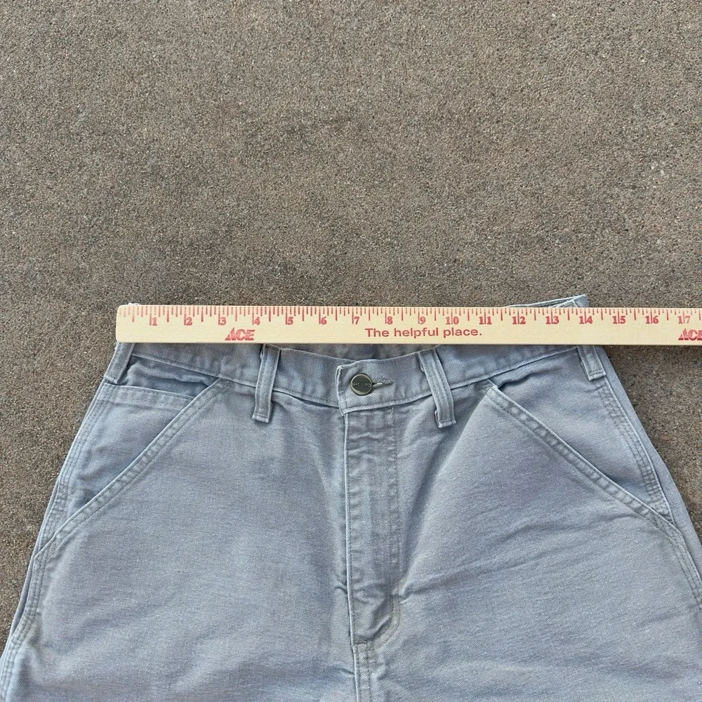 VTG Carhartt B25 DES Duck Canvas Carpenter Cargo Beige Shorts Men's Size 30 (28)